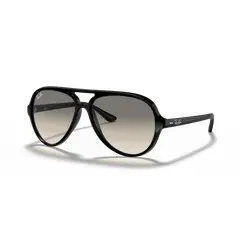 RAY BAN - Anteojos de sol Ray‑Ban Cats 5000 Clásico Negro PulidoGris Claro Degradado 59 mm Lentes de Sol RB4125 60132 59‑13
