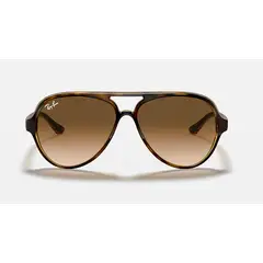 RAY BAN - Anteojos de sol Ray‑Ban Cats 5000 Clásico Nylon Marrón Claro Degradado 59 mm Lentes de Sol RB4125 71051 59‑13