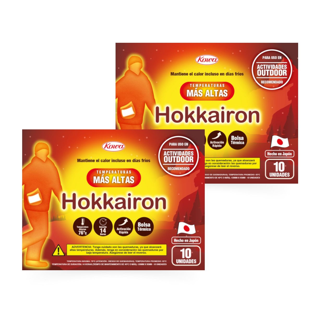 HOKKAIRO - Hokkairon Bolsa Térmica Temperaturas Más Altas PACK X2 20 Uni