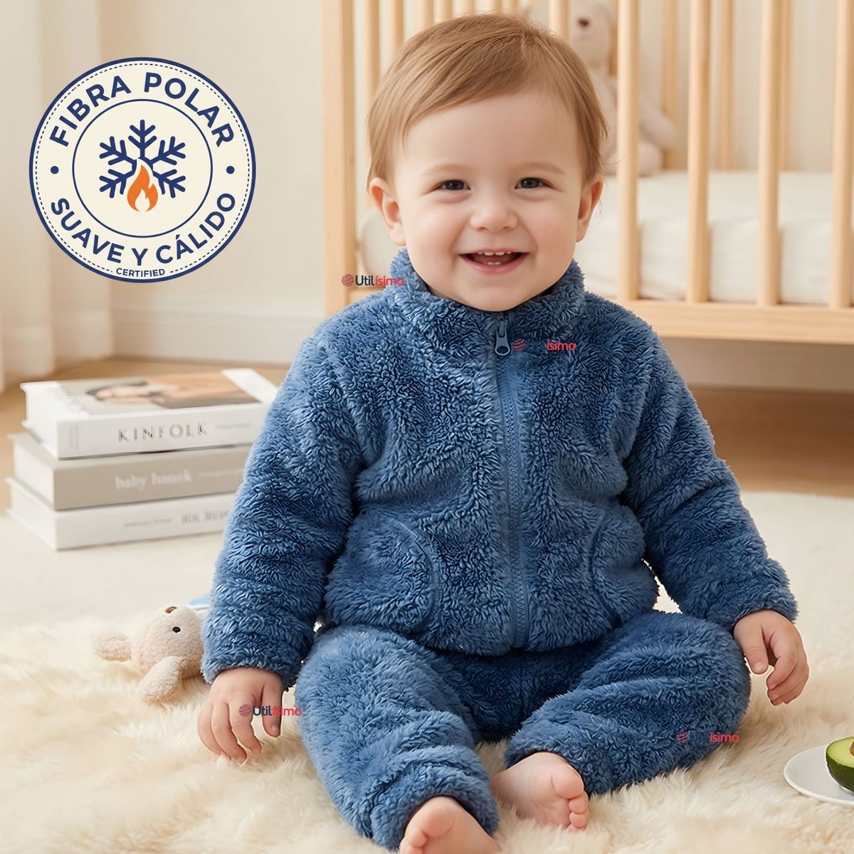 JUMP KIDS - Conjunto 2 Piezas Buzo Polerón Pantalón Bebe Niño Poliéster Blue