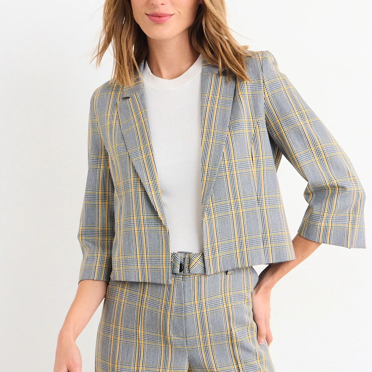 IO - Blazer Fantasia Mujer Gris Io