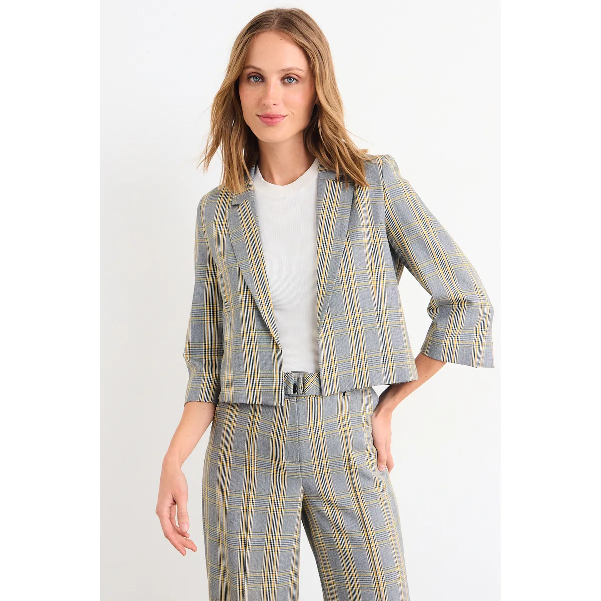IO - Blazer Fantasia Mujer Gris Io