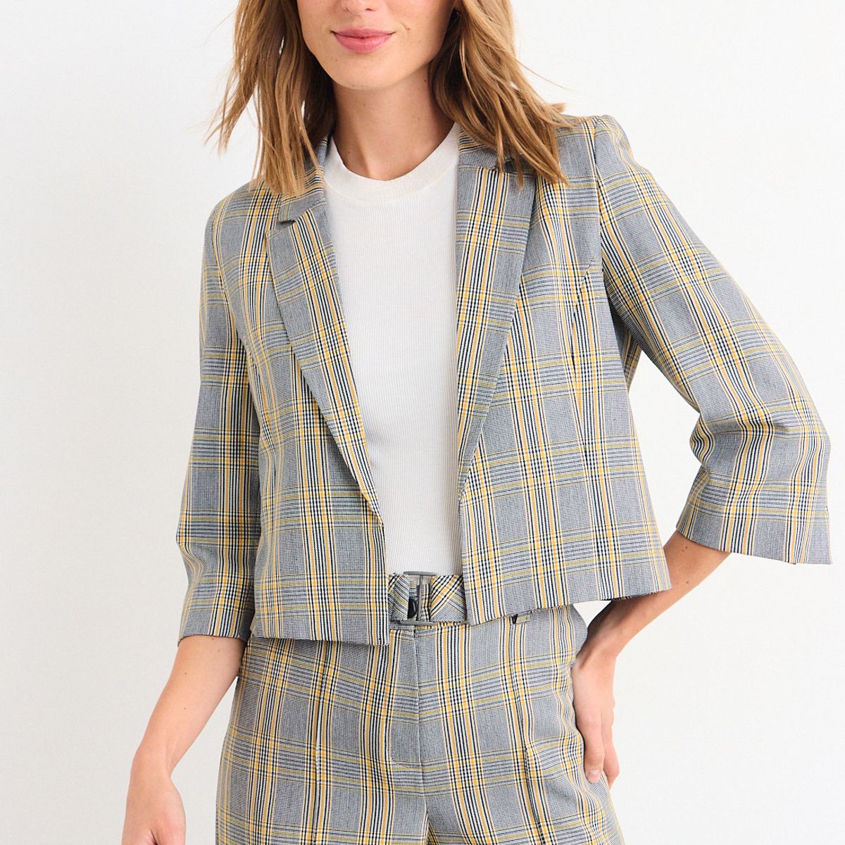 IO - Blazer Fantasia Mujer Gris Io