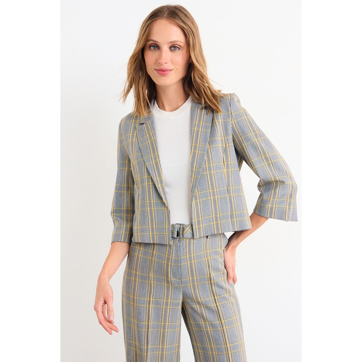 IO - Blazer Fantasia Mujer Gris Io