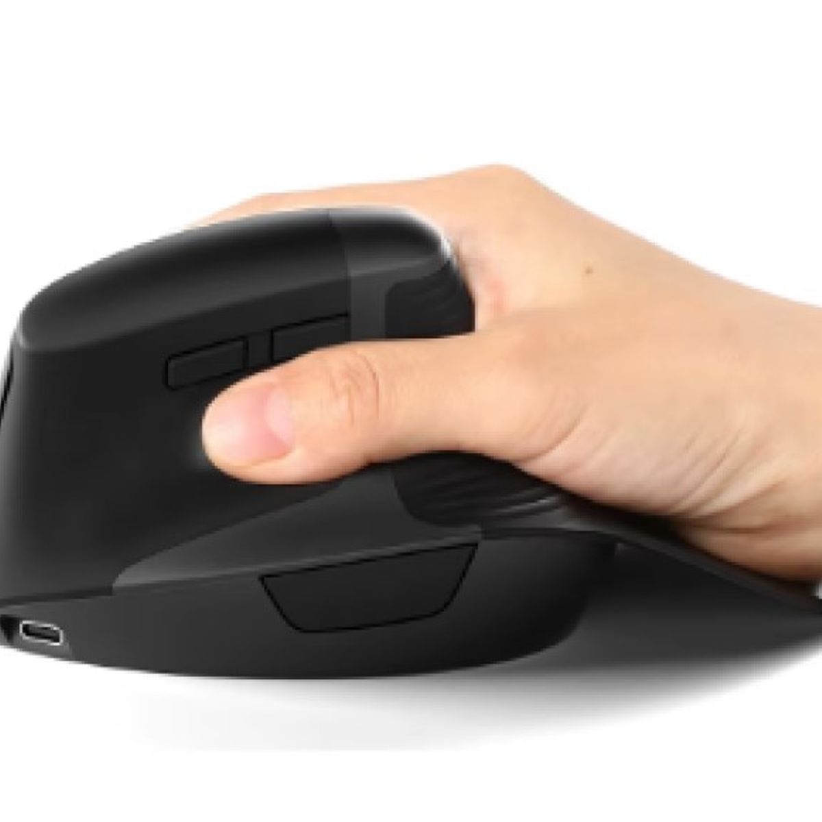 GENERICO - Mouse Ergonómico Vertical  Inalámbrico Recargable con reposa muñeca.