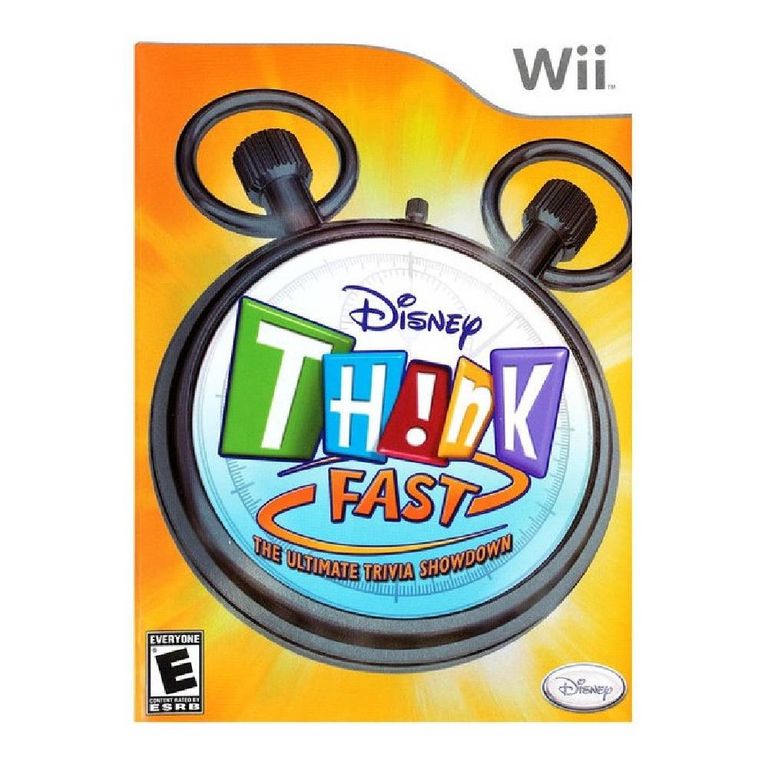 NINTENDO Disney Think Fast The Ultimate Trivia Showdown -wii-sniper