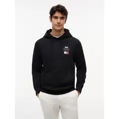 TOMMY HILFIGER - Polerón Unisex Hoodie TH x Cadillac Fórmula 1 Negro
