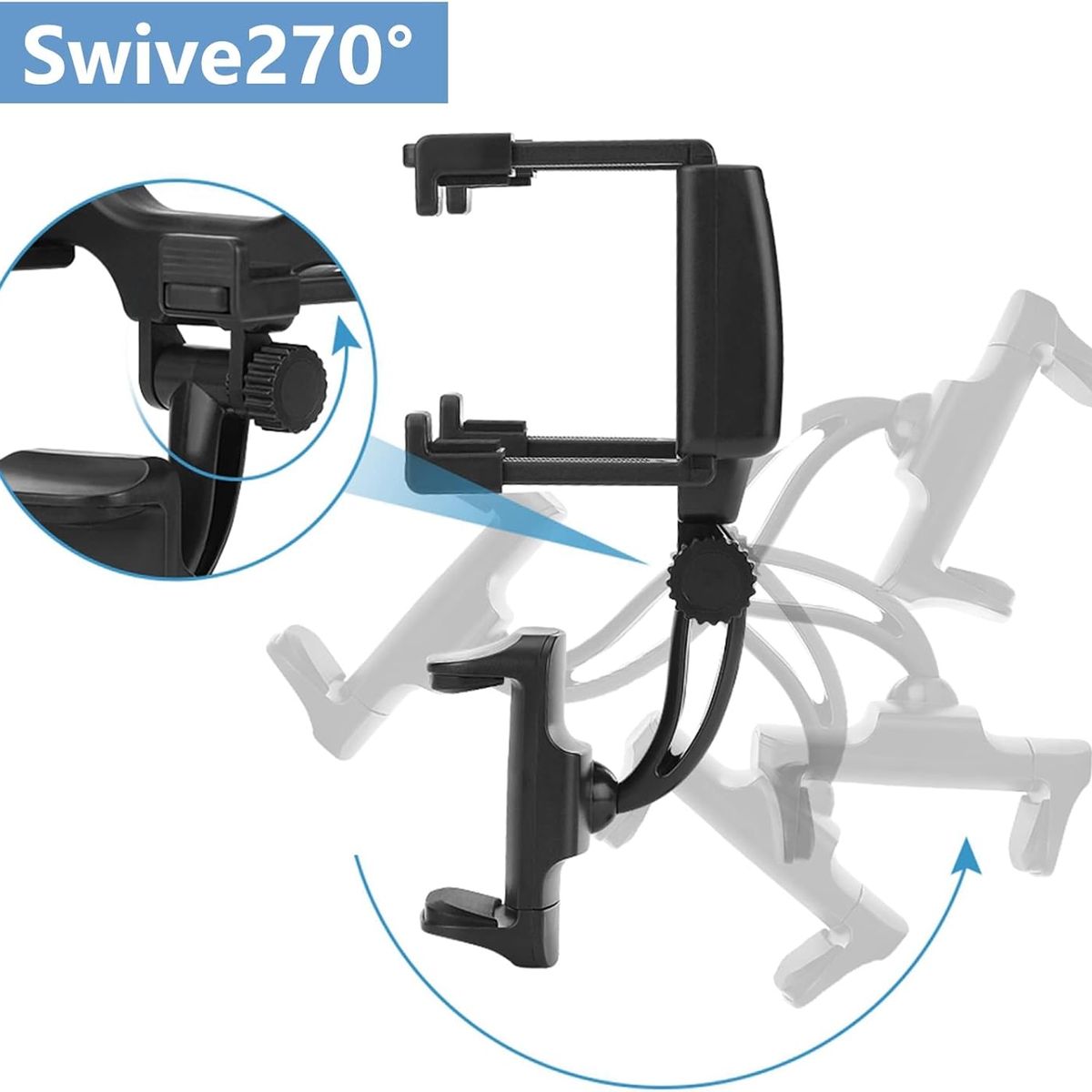 MOVI - SOPORTE DE CELULAR AJUSTABLE PARA  ESPEJO RETROVISOR
