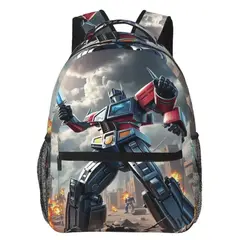 GENERICO - Mochila Escolar Optimus Prime 18l Notebook 15 Pulg Calidad