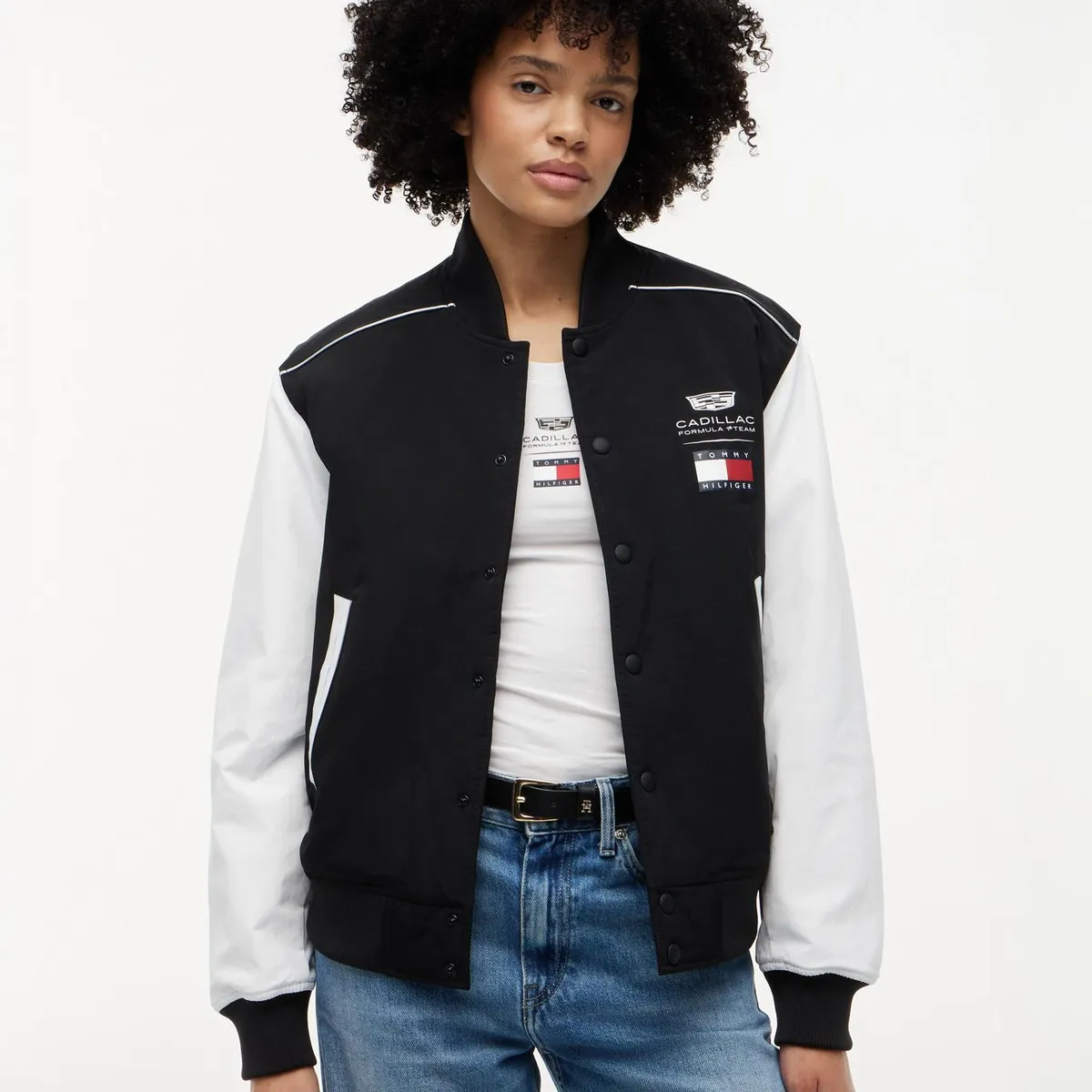 TOMMY HILFIGER - Chaqueta Unisex TH x Cadillac Fórmula 1 Negro Tommy Hilfiger