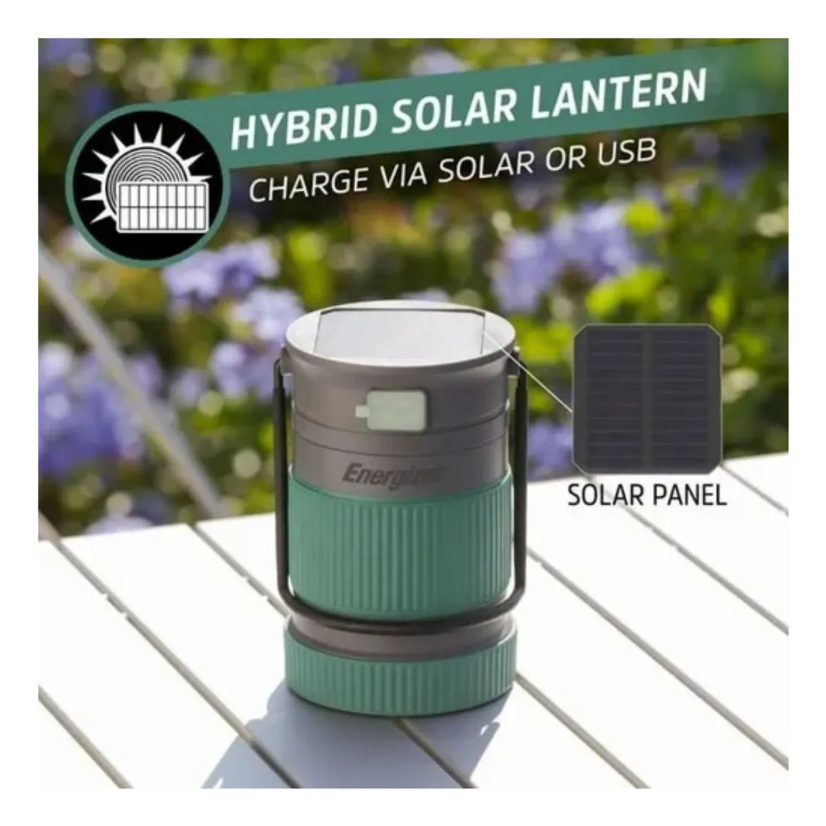 ENERGIZER - Energizer Linterna Solar Hibrida 500 Lúmenes