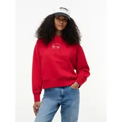 TOMMY HILFIGER - Polerón Hoodie TH x Cadillac Fórmula 1 Rojo