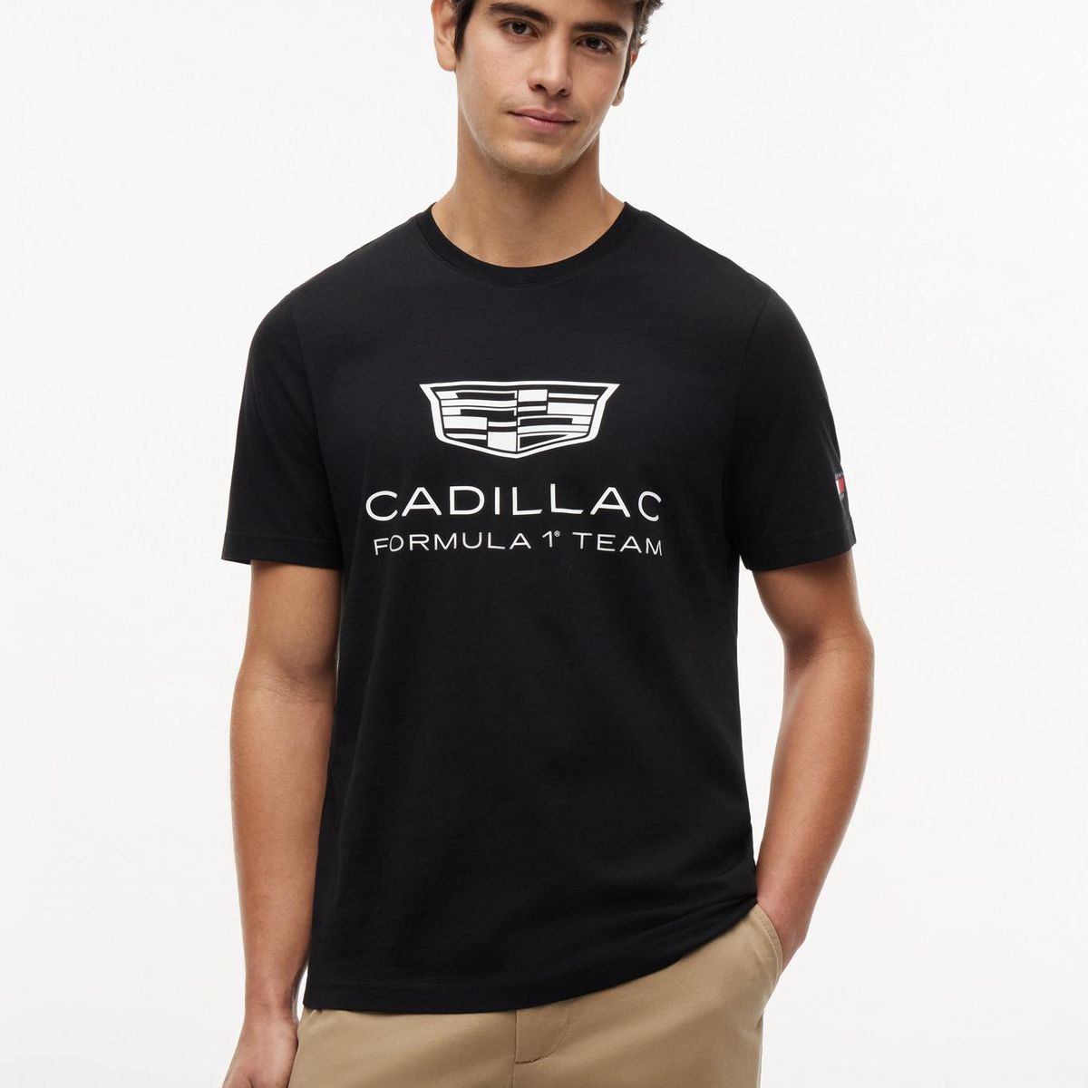 TOMMY HILFIGER - Polera Unisex TH x Cadillac Fórmula 1 Regular Fit Negro Tommy Hilfiger