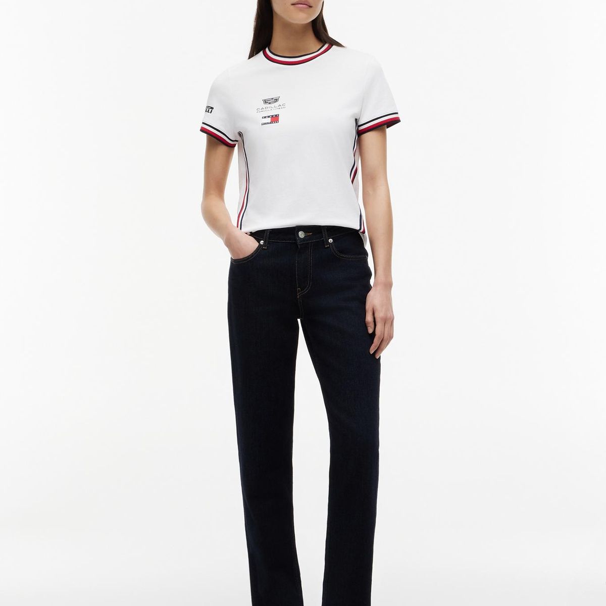 TOMMY HILFIGER - Polera TH x Cadillac Fórmula 1® Relaxed Fit Blanco Tommy Hilfiger