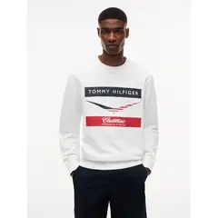 TOMMY HILFIGER - Polerón Unisex TH x Cadillac Fórmula 1 Blanco