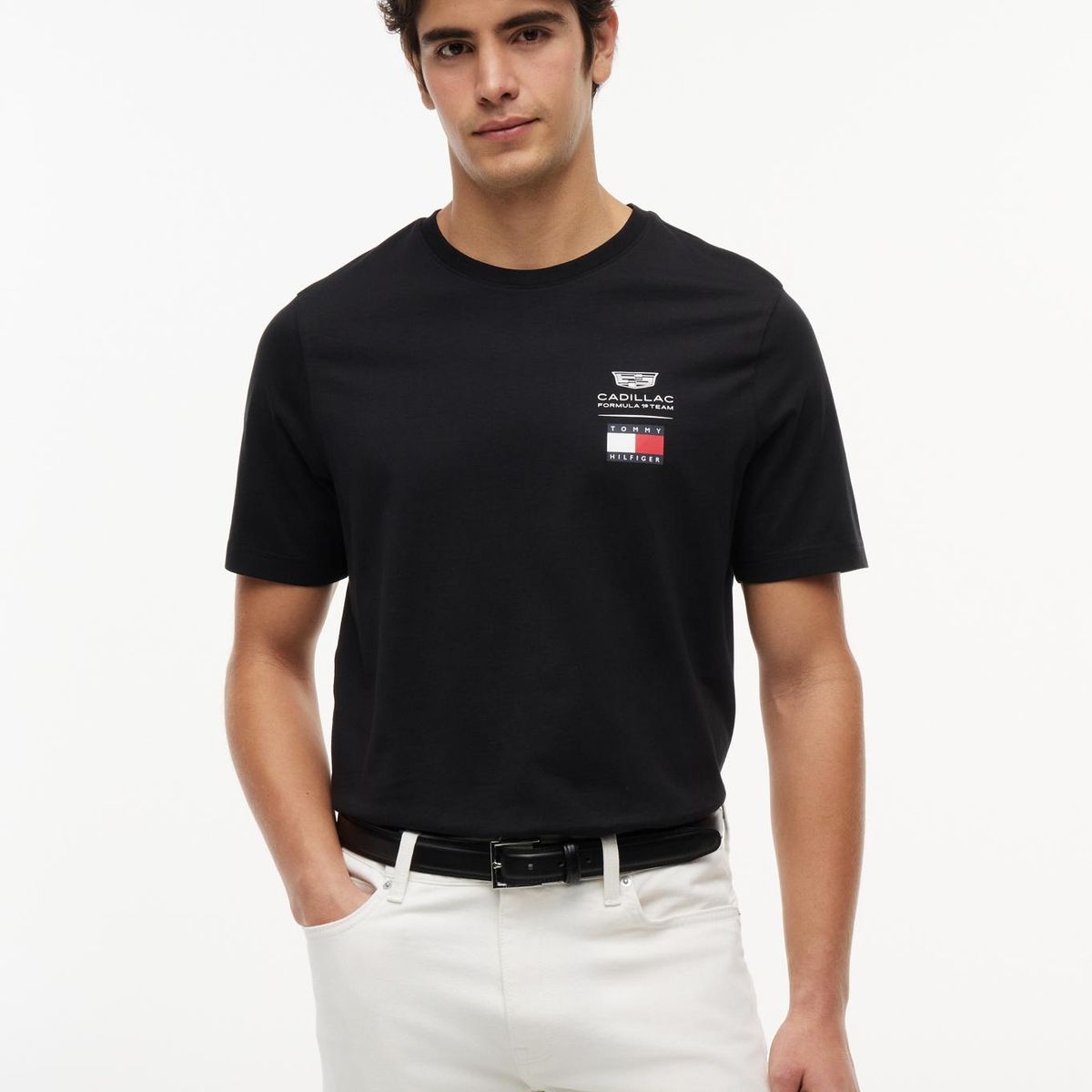 TOMMY HILFIGER - Polera Unisex TH x Cadillac Fórmula 1 Regular Fit Negro Tommy Hilfiger