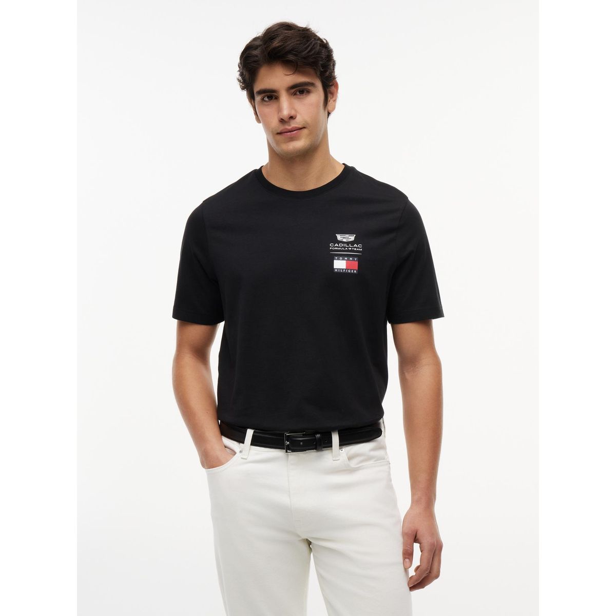 TOMMY HILFIGER - Polera Unisex TH x Cadillac Fórmula 1 Regular Fit Negro Tommy Hilfiger