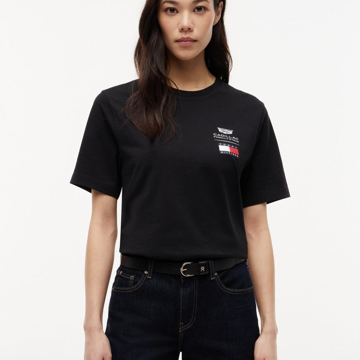 TOMMY HILFIGER - Polera Unisex TH x Cadillac Fórmula 1 Regular Fit Negro Tommy Hilfiger