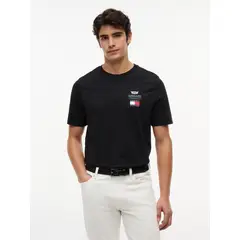TOMMY HILFIGER - Polera Unisex TH x Cadillac Fórmula 1 Regular Fit Negro