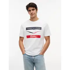TOMMY HILFIGER - Polera Unisex TH x Cadillac Fórmula 1 Regular Fit Blanco