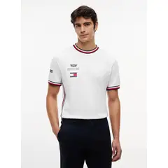 TOMMY HILFIGER - Polera Unisex TH x Cadillac Fórmula 1 Regular Fit Blanco