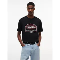 TOMMY HILFIGER - Polera Unisex TH x Cadillac Fórmula 1 Regular Fit Negro