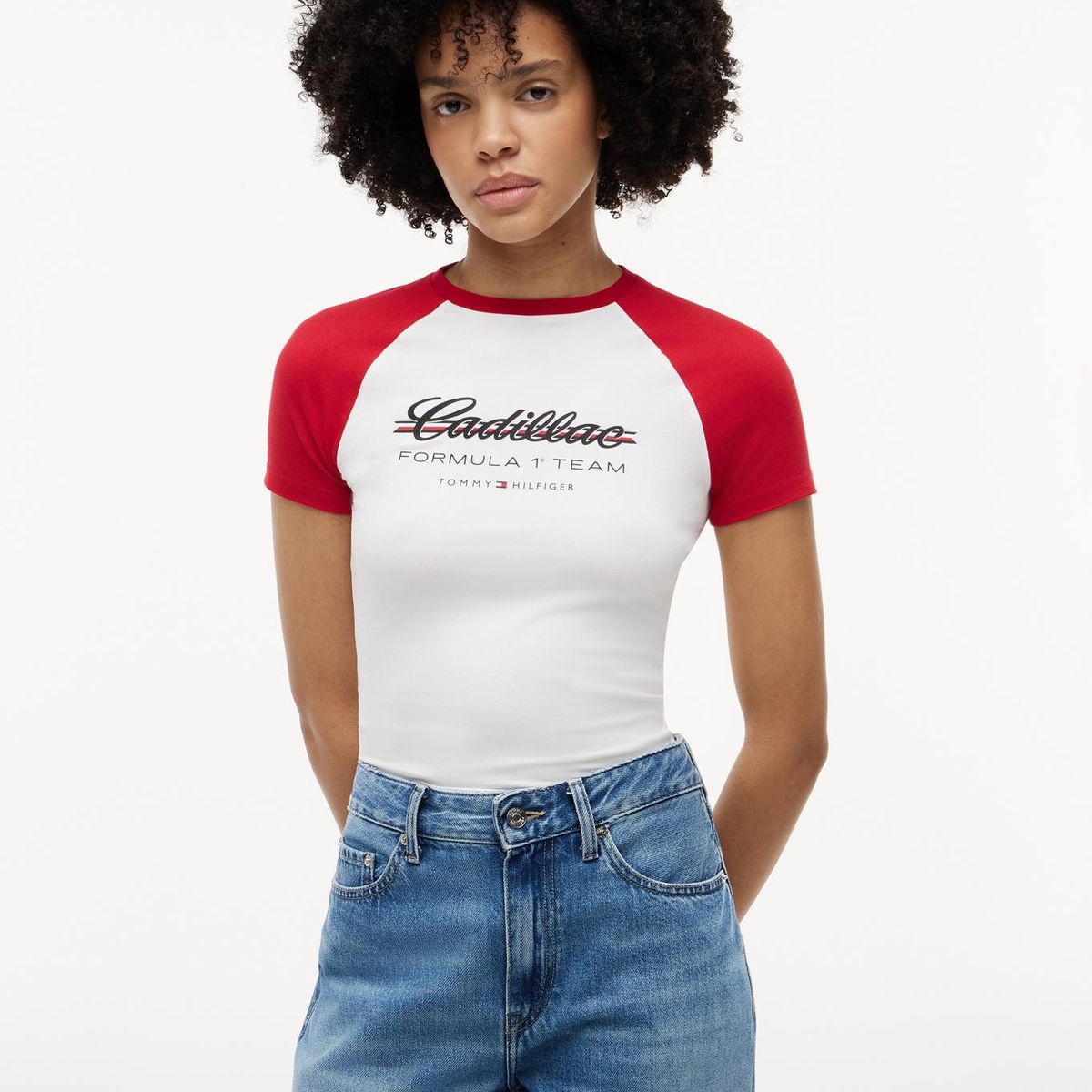 TOMMY HILFIGER - Polera TH x Cadillac Fórmula 1® Slim Fit Blanco Tommy Hilfiger