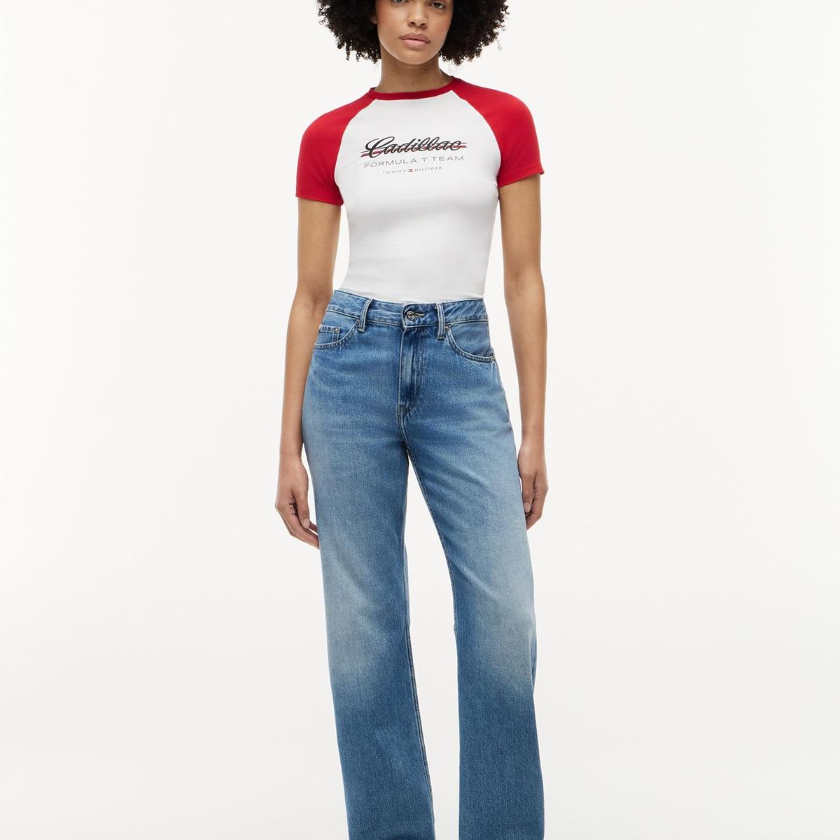 TOMMY HILFIGER - Polera TH x Cadillac Fórmula 1® Slim Fit Blanco Tommy Hilfiger