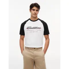 TOMMY HILFIGER - Polera Unisex TH x Cadillac Fórmula 1 Regular Fit Blanco