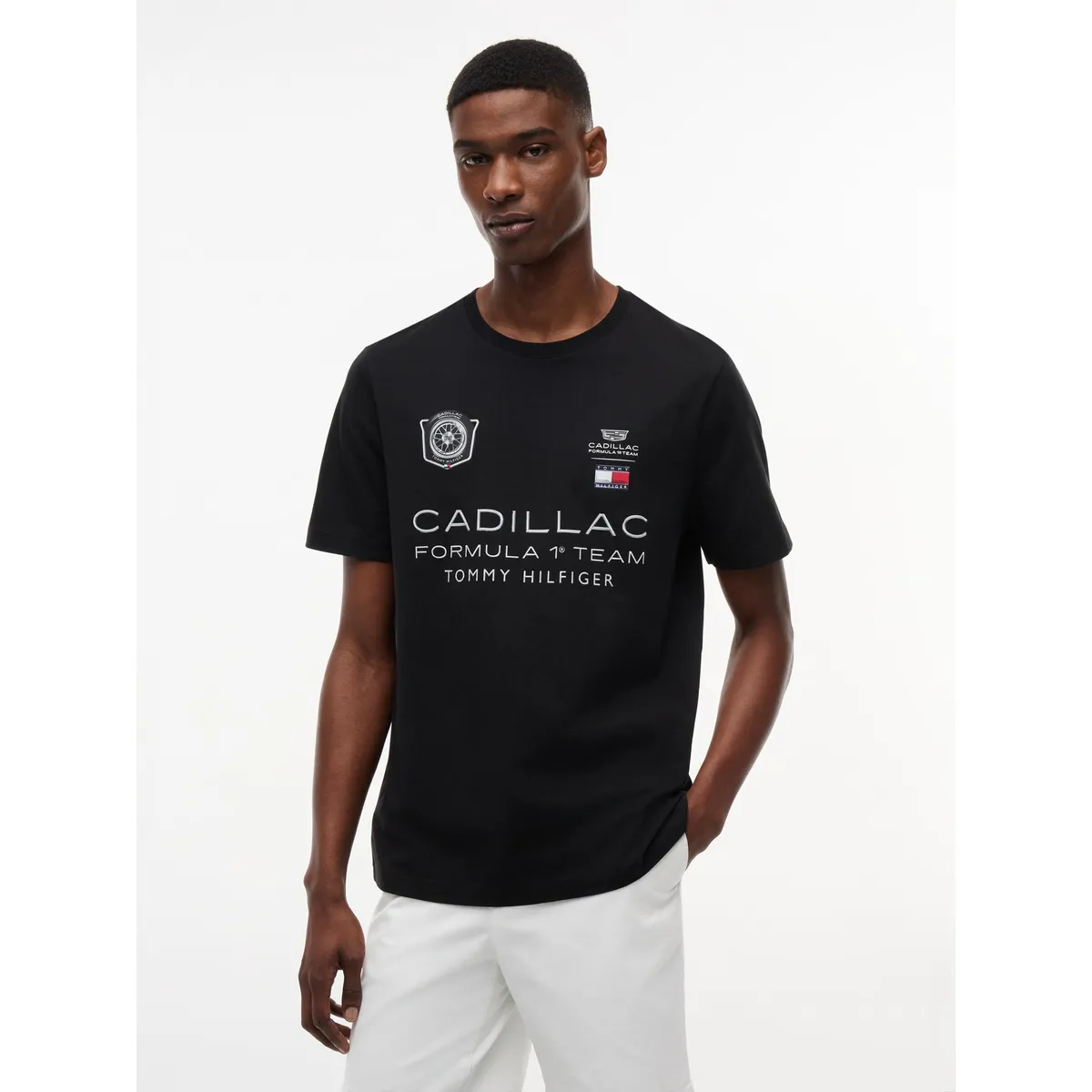 TOMMY HILFIGER - Polera Unisex TH x Cadillac Fórmula 1 Regular Fit Negro Tommy Hilfiger