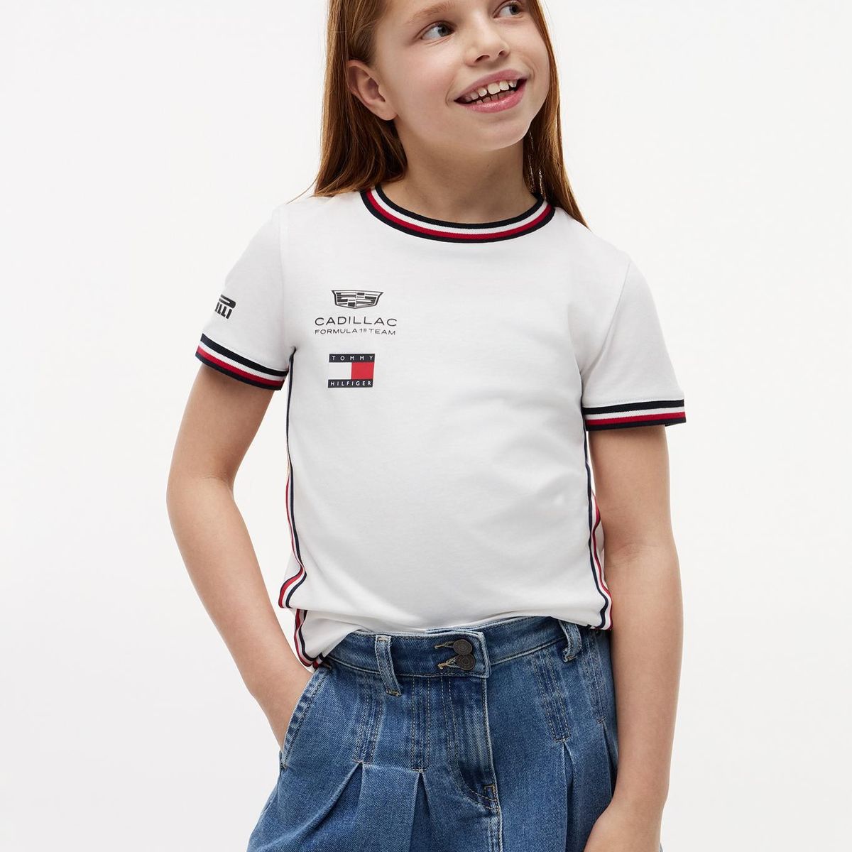 TOMMY HILFIGER - Polera Unisex TH x Cadillac Fórmula 1 Blanco Tommy Hilfiger