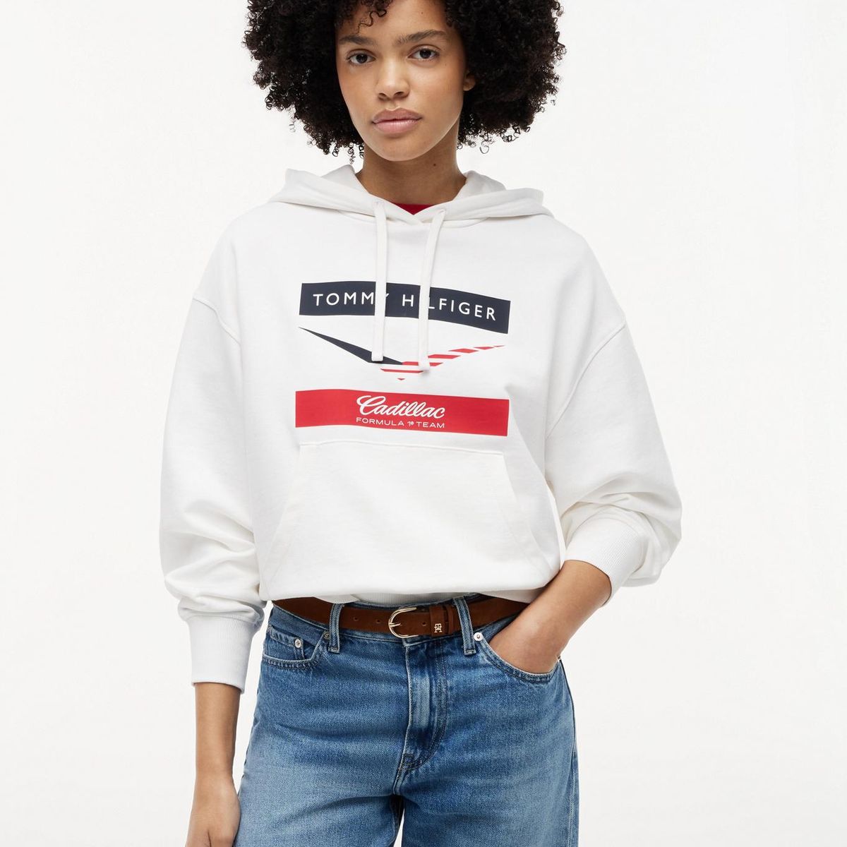 TOMMY HILFIGER - Polerón TH x Cadillac Fórmula 1 Blanco Tommy Hilfiger