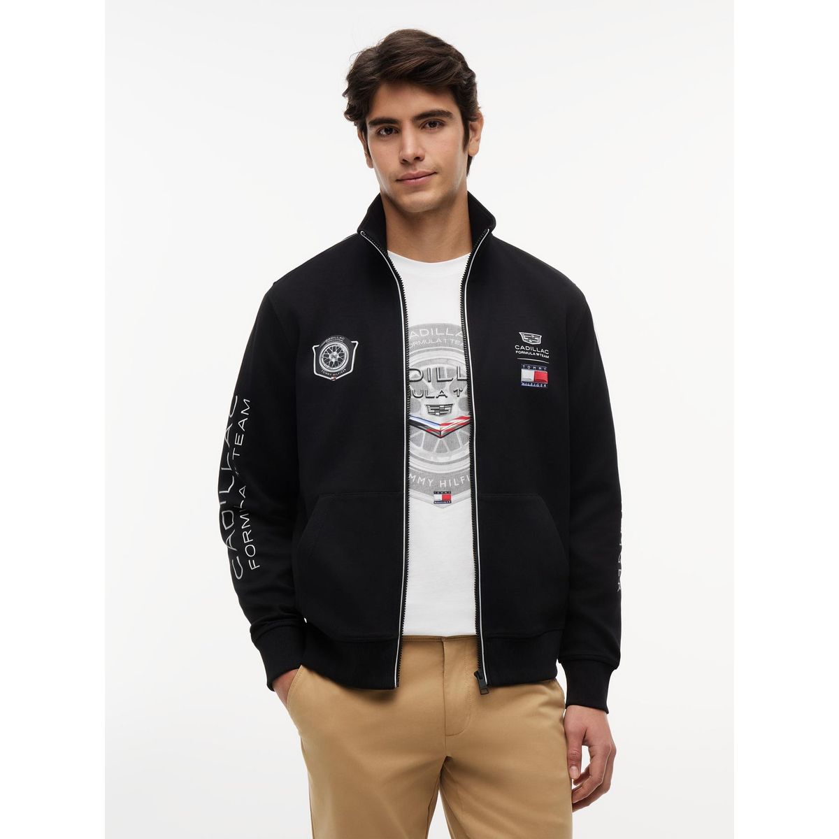 TOMMY HILFIGER - Chaqueta Unisex TH x Cadillac Fórmula 1 Negro Tommy Hilfiger