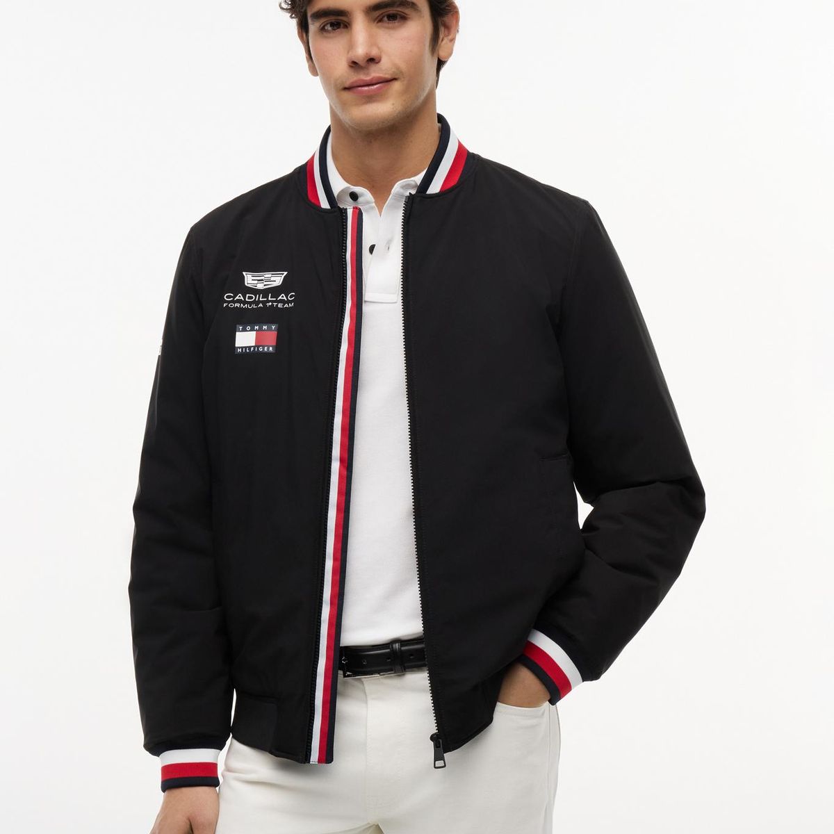 TOMMY HILFIGER - Chaqueta Unisex TH x Cadillac Fórmula 1 Negro Tommy Hilfiger