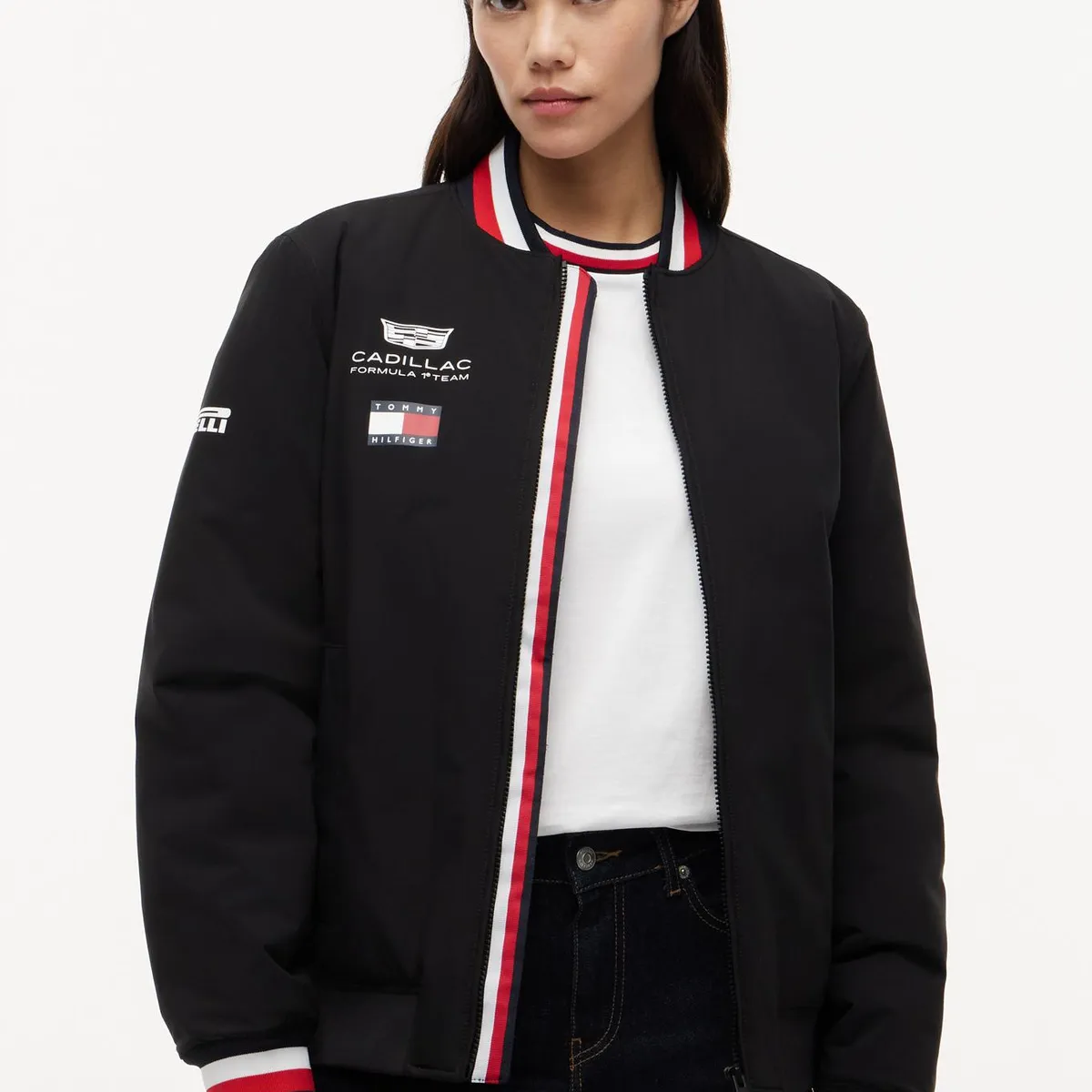 TOMMY HILFIGER - Chaqueta Unisex TH x Cadillac Fórmula 1 Negro Tommy Hilfiger