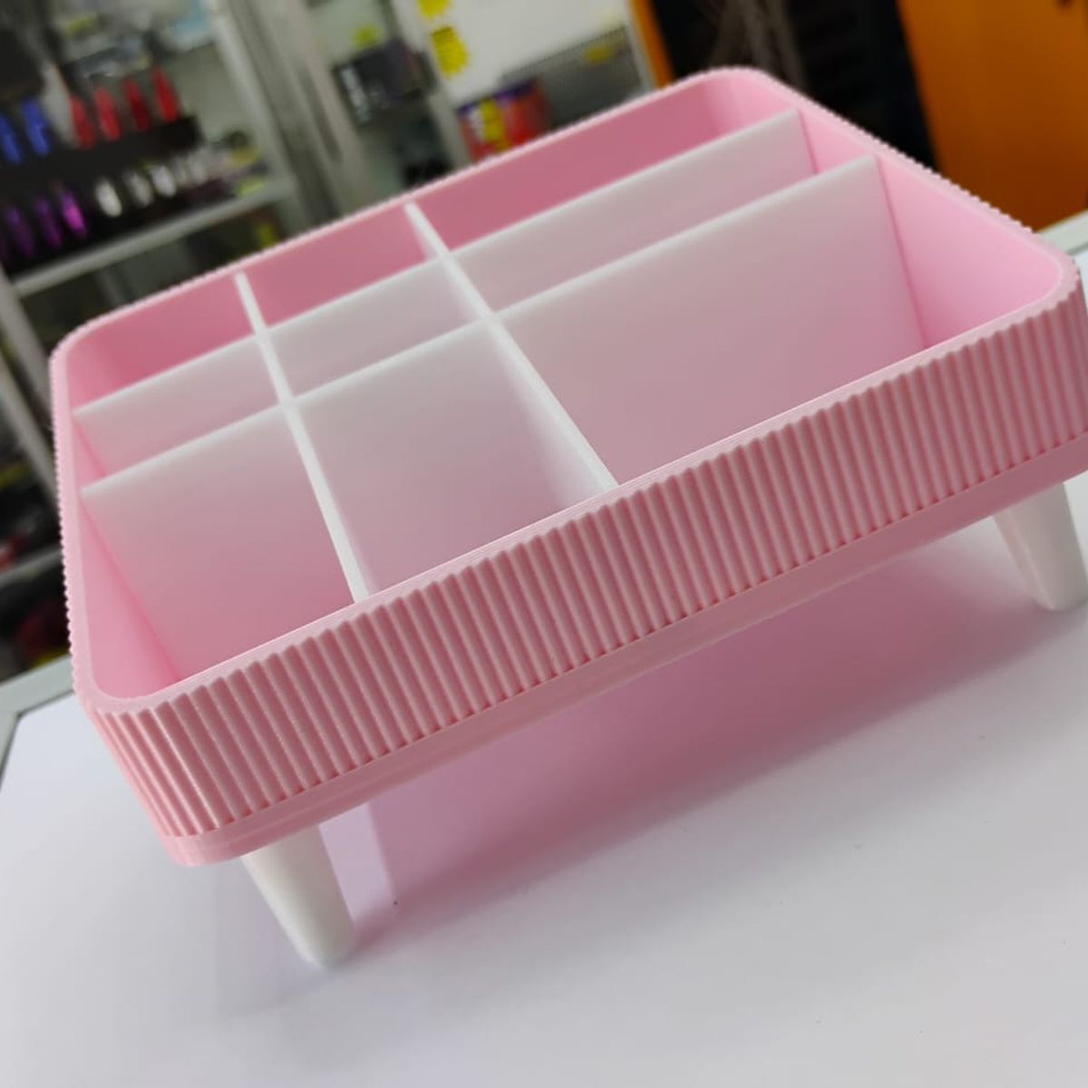 GENERICO - Organizador de plástico con compartimentos Medidas 14cm x 10cm x 8cm x 4.5cm