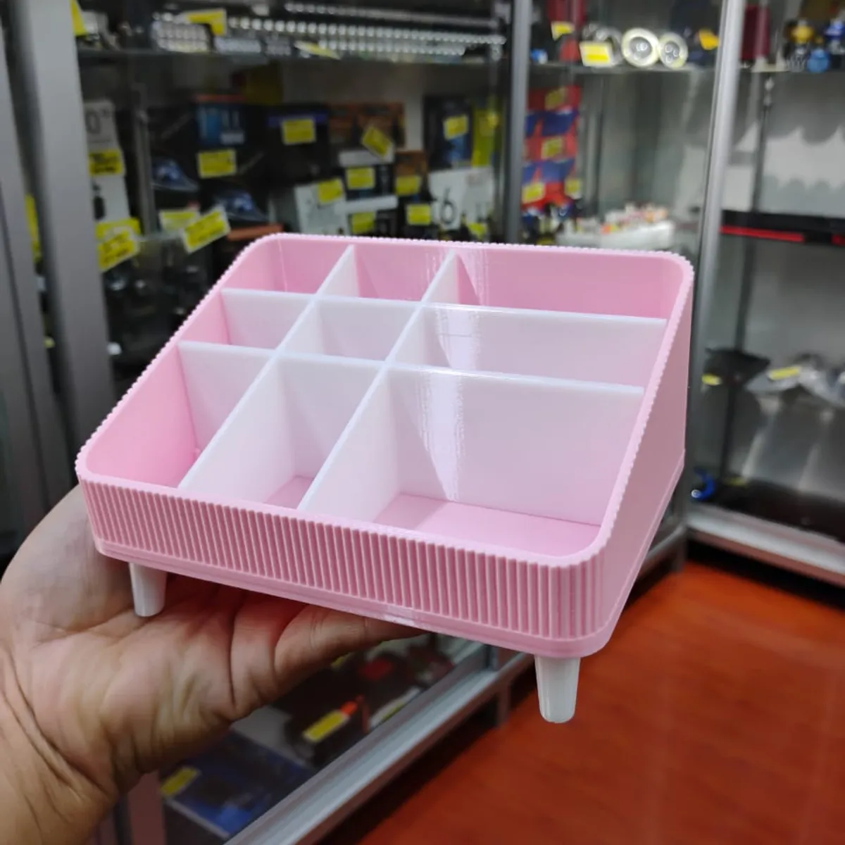 GENERICO - Organizador de plástico con compartimentos Medidas 14cm x 10cm x 8cm x 4.5cm