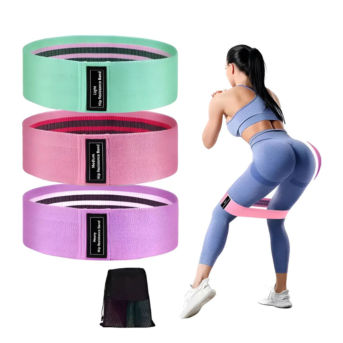 GENERICO - Ligas Bandas De Resistencia Tela Resistencia Fitness Gym