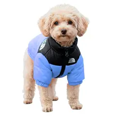 GENERICO - Parka para perro the dog face celeste TALLA S