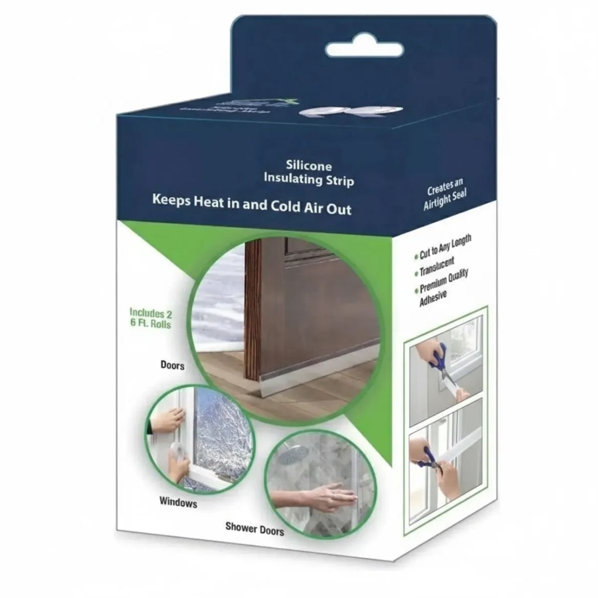 GENERICO - Cinta Aislante Silicona Para Puertas Ventanas Ducha