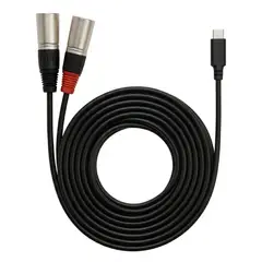 GENERICO - Cable USB-C a 2 XLR Macho Nebraska TCD-XL