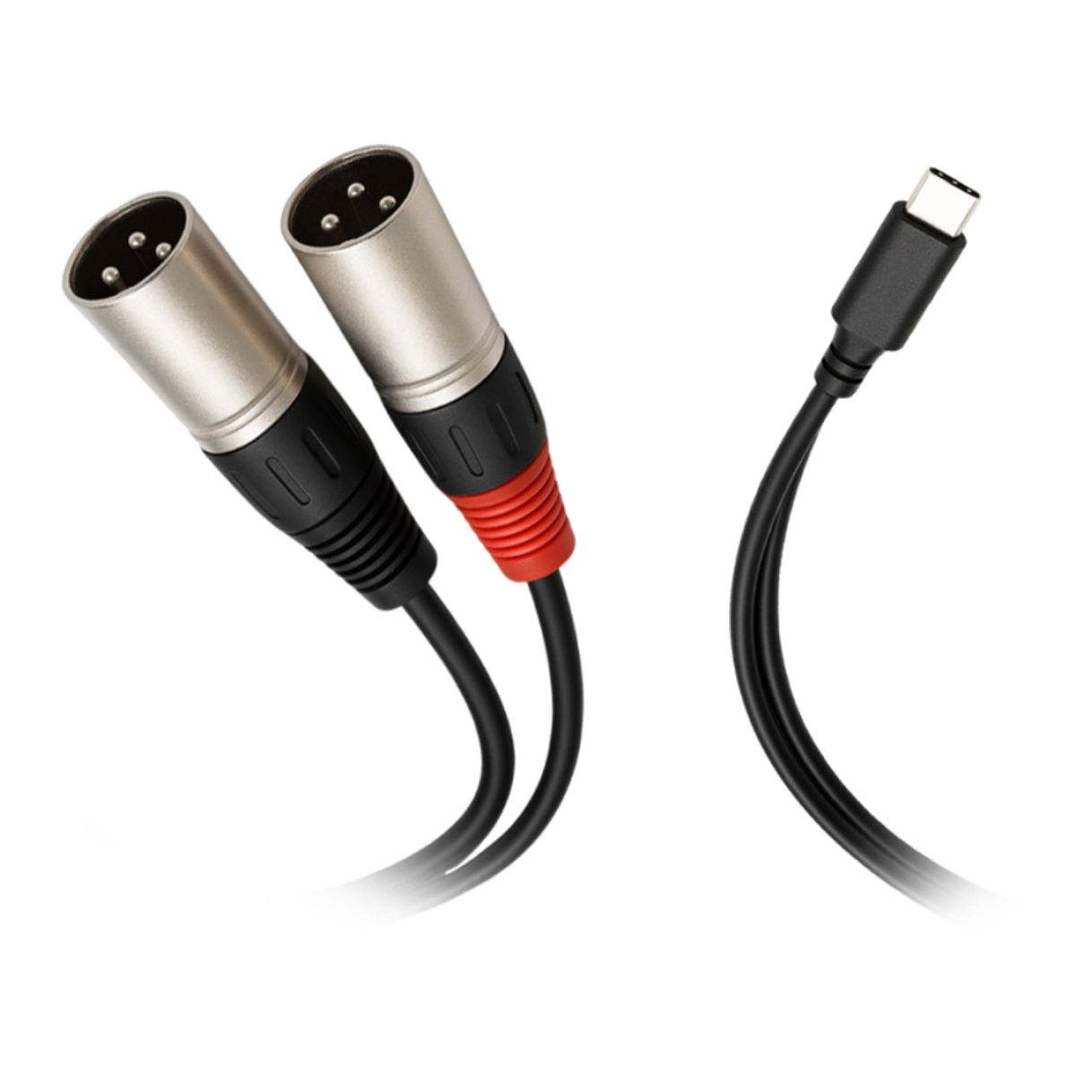 GENERICO - Cable USB-C a 2 XLR Macho Nebraska TCD-XL