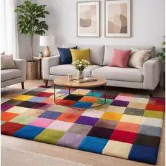 GENERICO - Alfombra Lana Hecho A Mano 150x200 Multicolor 10