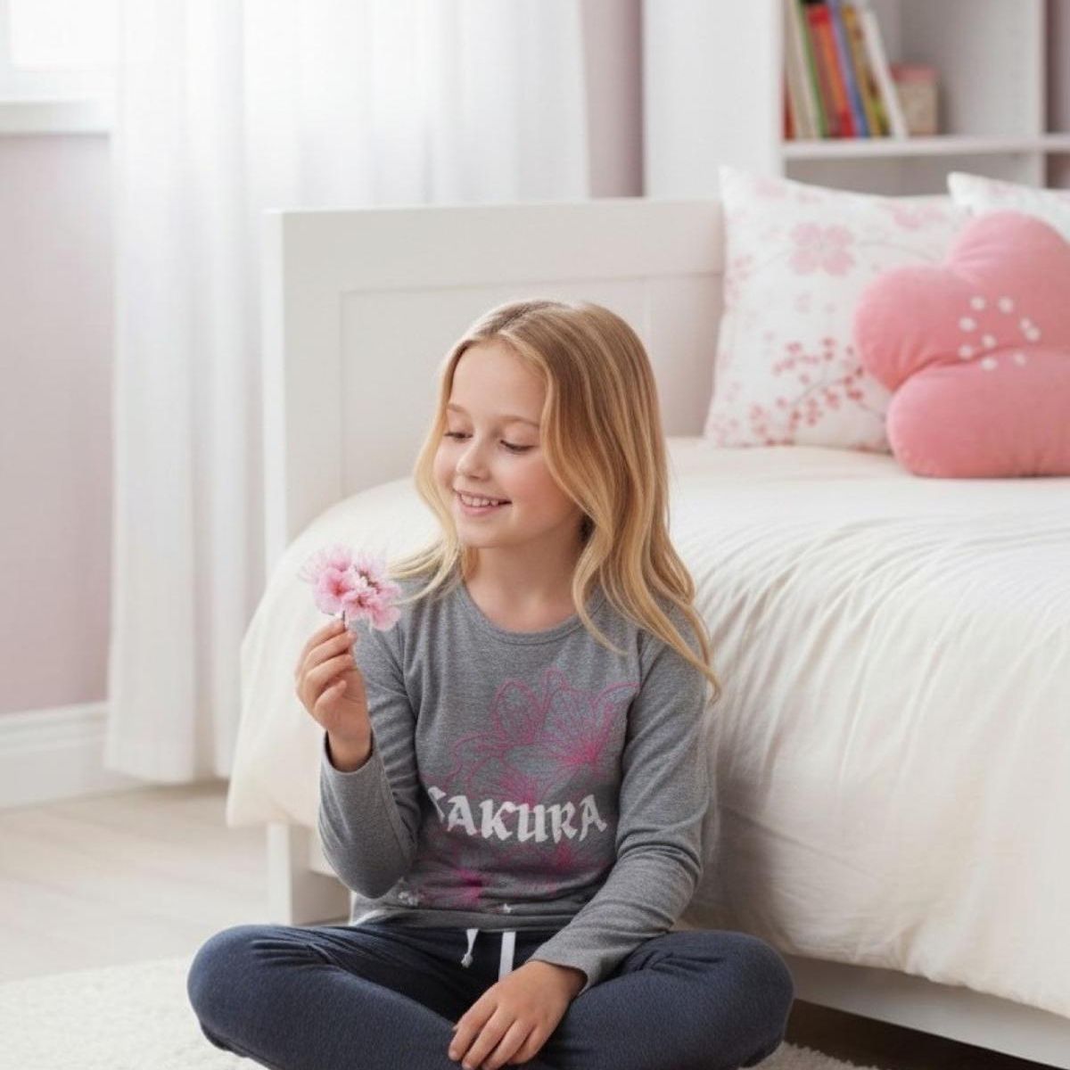KOWHAI - Pijama Niña Estampado Sakura