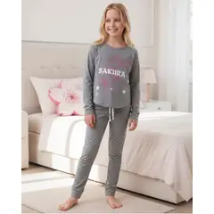 KOWHAI - Pijama Niña Estampado Sakura