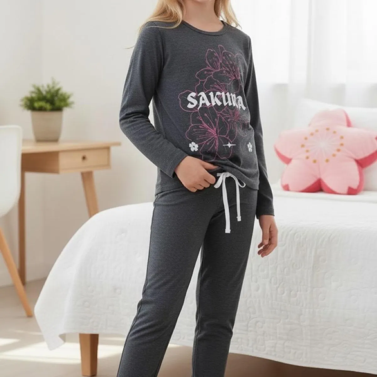KOWHAI - Pijama Niña Estampado Sakura