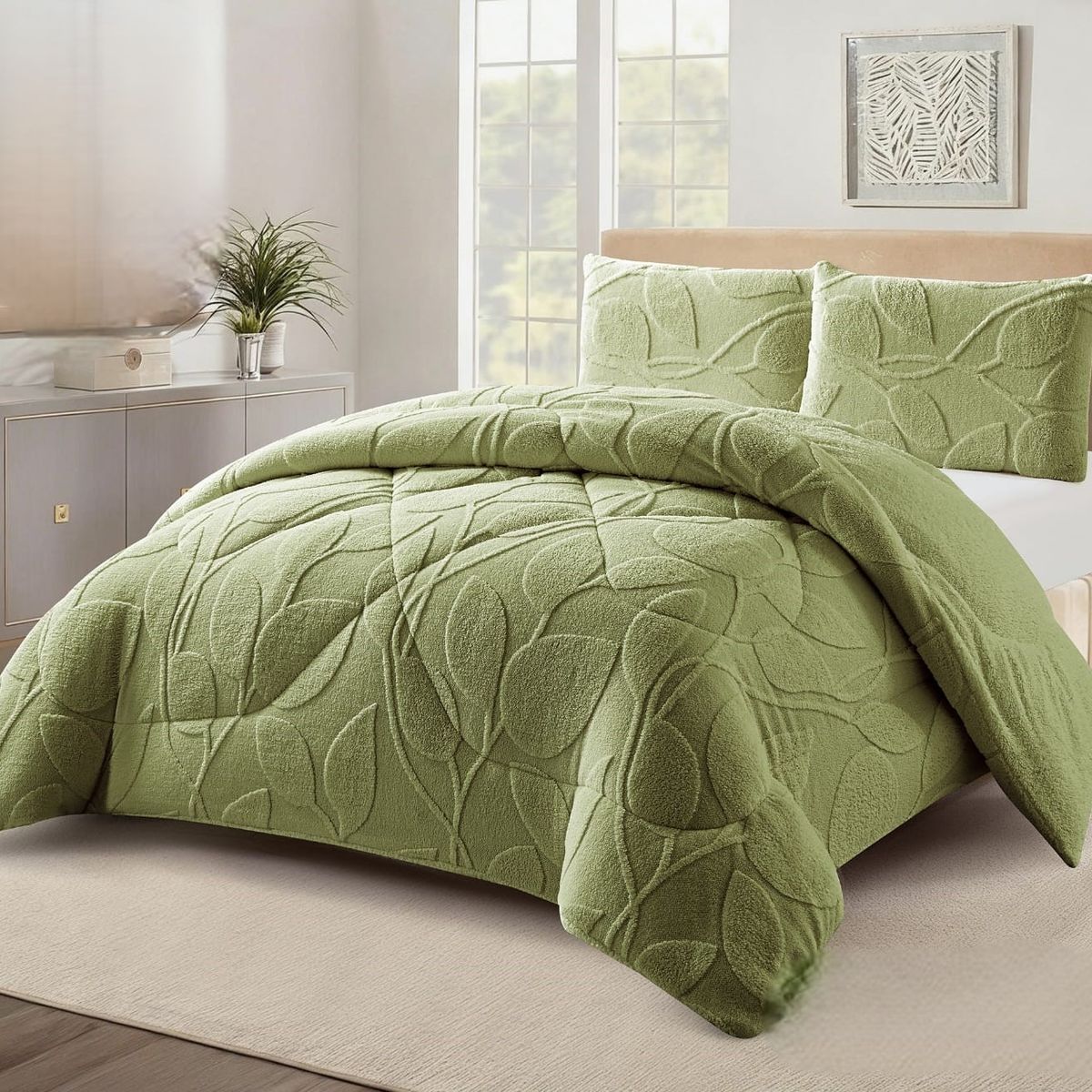 GENERICO - COBERTORES CON DISEÑOTEXTURIZADOS PARA INVIERNO SHERPAS CON CHIPORROS