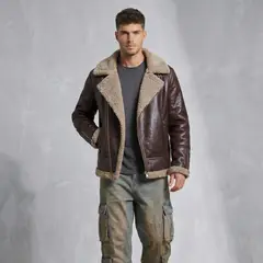 D'JOE - Chaqueta Aviadora Hombre Ecocuero Hombre Stephano