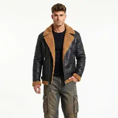 D'JOE - Chaqueta Aviadora Hombre Ecocuero Hombre Stephano
