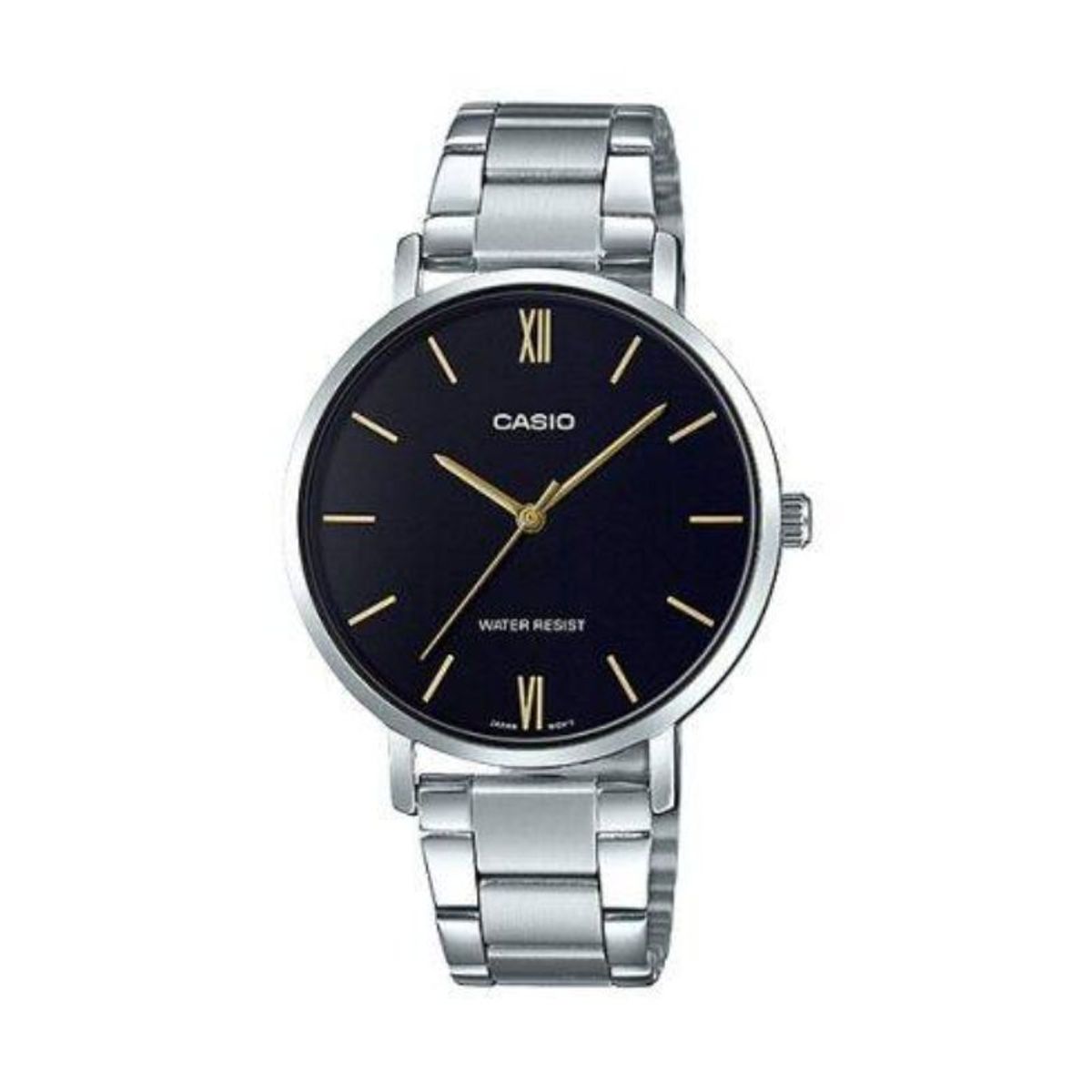 CASIO - Reloj Casio Mujer Análogo Minimalista Plateado LTP-VT01D-1B